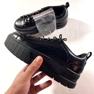 Puma Black Platform Sneakers